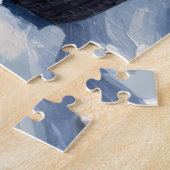 Bernese Mountain Dog Christmas Red Truck Holiday ジグソーパズル (側面)