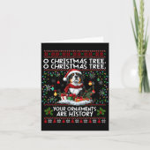 Bernese Mountain Dog Christmas Tree Decorations Do カード (正面)