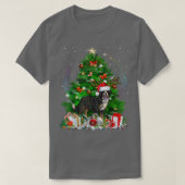 Bernese Mountain Dog Christmas Tree Light Pajama D Tシャツ (デザイン正面)