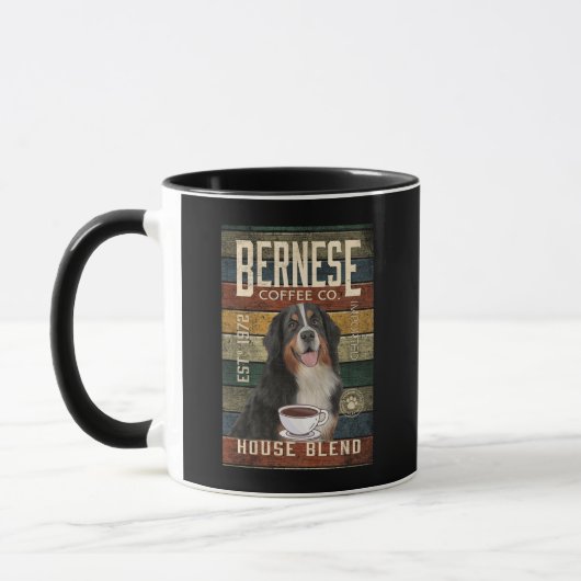 Bernese Mountain Dog Coffee マグカップ (左)