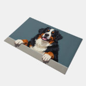 Bernese Mountain Dog Doormat Art ドアマット (アングル)