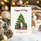 Bernese Mountain Dog Family Christmas シーズンカード