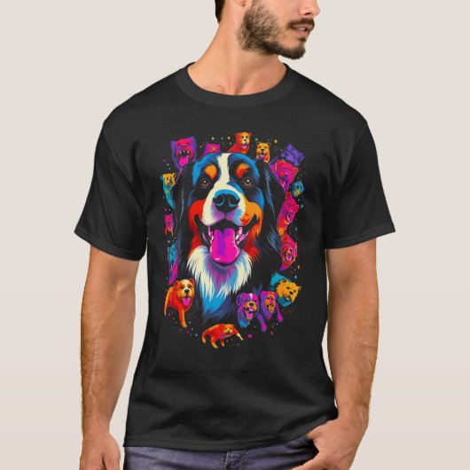 Bernese Mountain Dog Family Tシャツ (正面)