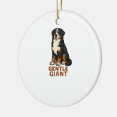 Bernese Mountain Dog Gentle Giant. セラミックオーナメント (左)