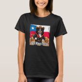Bernese Mountain Dog God Bless Texas Tシャツ (正面)