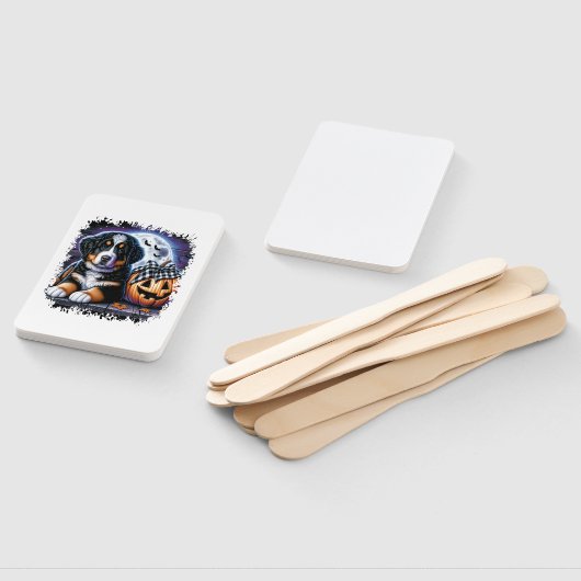 Bernese Mountain Dog Halloween ハンドファン (組立なし)