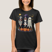 Bernese Mountain Dog Halloween Costume Mummy Witch Tシャツ (正面)