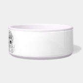 Bernese Mountain Dog Line Art personalized bowl ボウル (右)