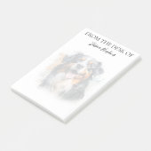 Bernese Mountain Dog Lover Monogrammed Dog ポストイット (アングル)