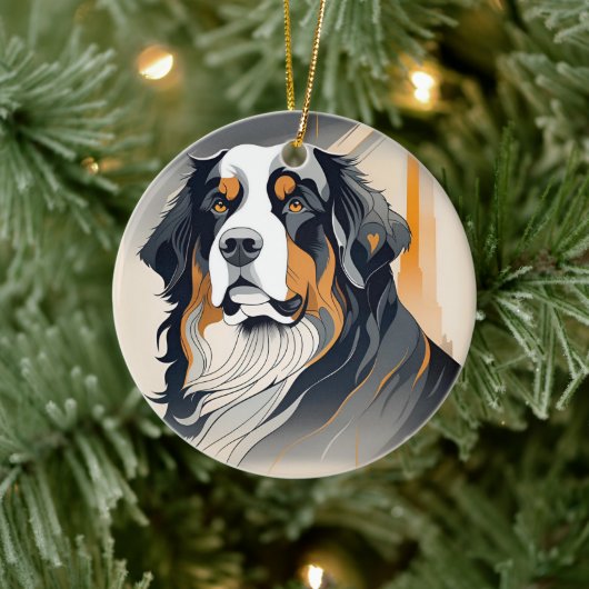 Bernese Mountain Dog Ornament セラミックオーナメント (ツリー)