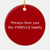 Bernese Mountain Dog Photo Ornament セラミックオーナメント (裏面)