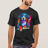 Bernese Mountain Dog Piano Tシャツ (正面)