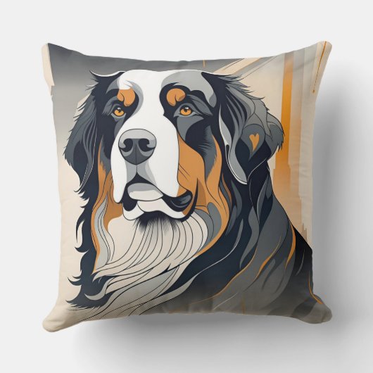 Bernese Mountain Dog Pillow クッション (裏面)
