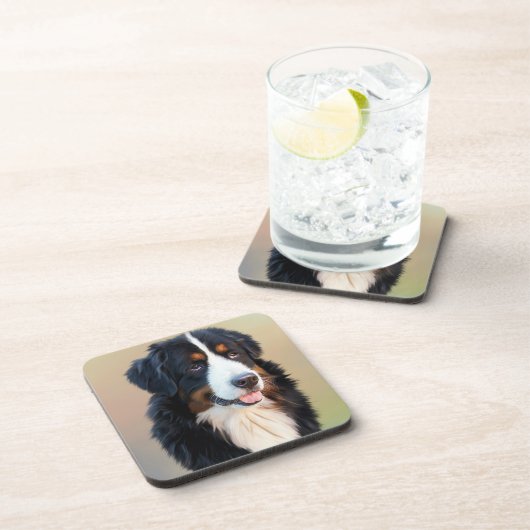 Bernese Mountain Dog Portrait コースター (右側)