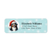 Bernese Mountain Dog Return Address Labels ラベル (正面)