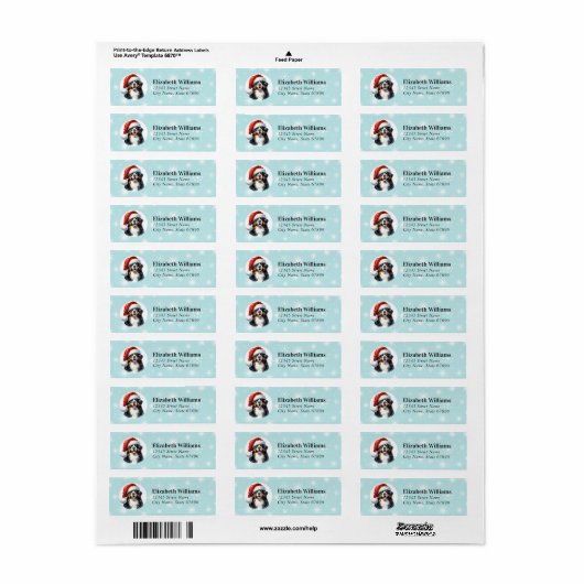 Bernese Mountain Dog Return Address Labels ラベル (フルシート)