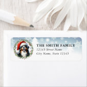 Bernese Mountain Dog Return Address Labels ラベル (インサイチュ)