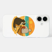 Bernese Mountain Dog Sunset Beach Companion Case-Mate iPhoneケース (裏面 (横))