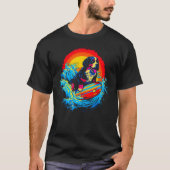Bernese Mountain Dog Surf Tシャツ (正面)