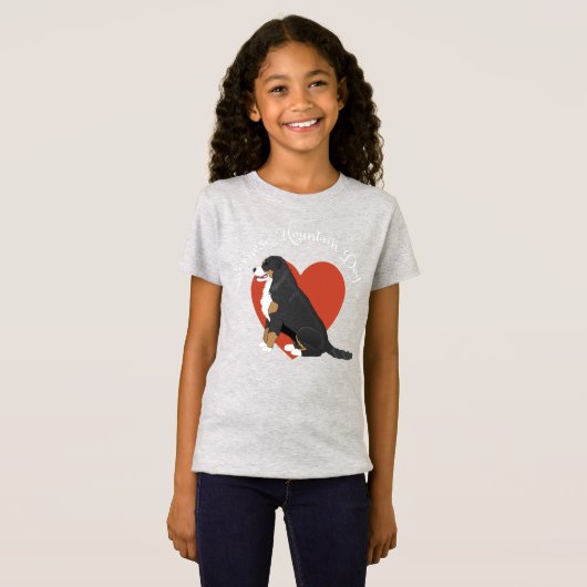 Bernese Mountain Dog T-Shirt Tシャツ (正面フル)