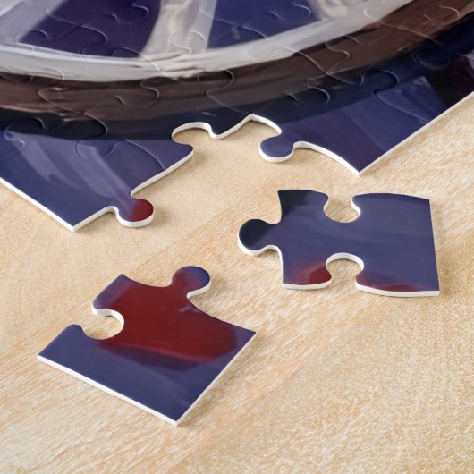 Bernese Mountain Dog Valentine's Day ジグソーパズル (側面)