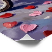 Bernese Mountain Dog Valentine's Day ポスター (コーナー)