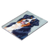 Bernese Mountain Dog | Watercolor Pet ノートブック (左側)
