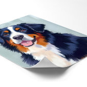 Bernese Mountain Dog | Watercolor Pet ポスター (角)