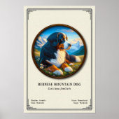 Bernese Mountain Dog Zoology Series ポスター (正面)