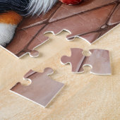 Bernese Mountain Fireplace with Christmas Lights ジグソーパズル (側面)