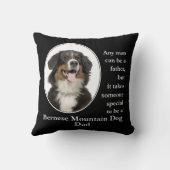 Bernese Mt.犬のパパ クッション (裏面)