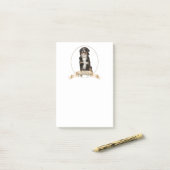 Bernese Mt.犬のポスト・イット ポストイット (デスク上)