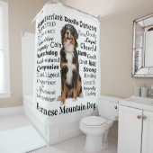 Bernese Mt.犬の特性のシャワー・カーテン シャワーカーテン (インサイチュ)