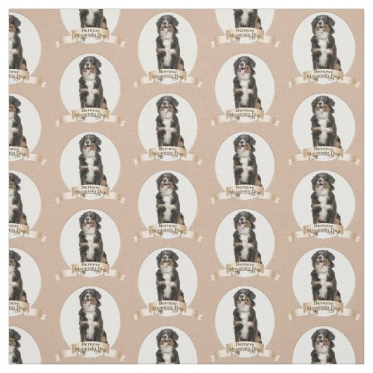 Bernese Mt.犬の生地 ファブリック (見本)