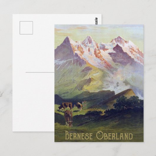 Bernese Oberland, Switzerland ポストカード (正面/裏面)