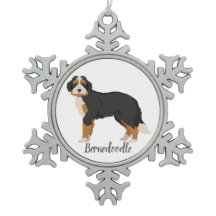 Bernese Poodle Mix, Bernedodle Christmas Orantives
