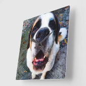 Bernhadiner スクエア壁時計 (傾斜)