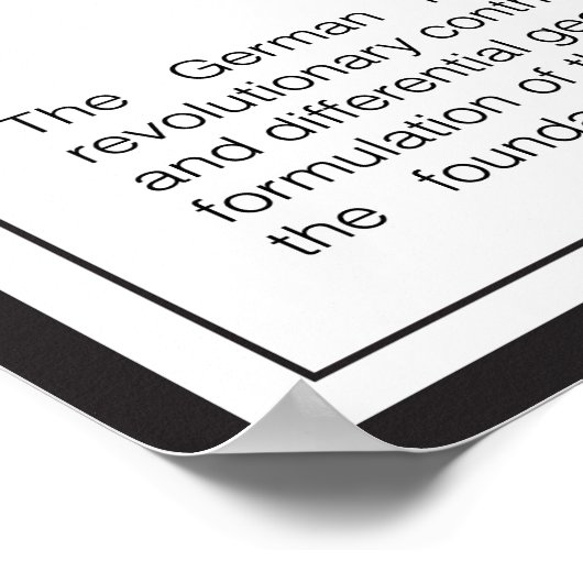 Bernhard Riemann ポスター (角)