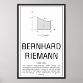 Bernhard Riemann ポスター (正面)