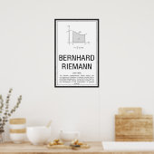 Bernhard Riemann ポスター (キッチン)