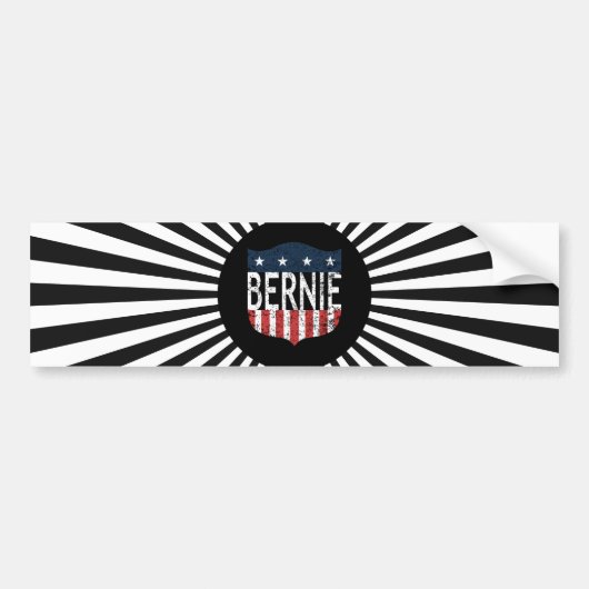 BERNIEの星とストライプ バンパーステッカー (正面)