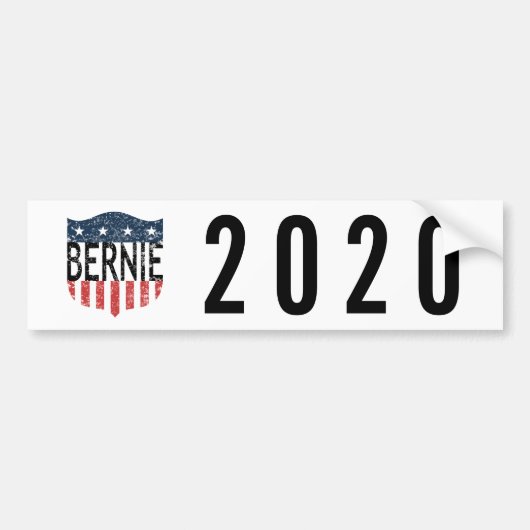 BERNIEの星とストライプ バンパーステッカー (正面)