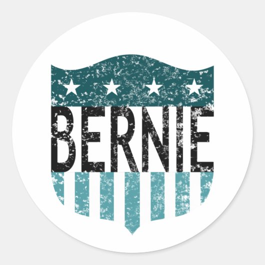BERNIEの星とストライプ ラウンドシール (正面)