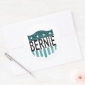 BERNIEの星とストライプ ラウンドシール (封筒)