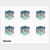 BERNIEの星とストライプ ラウンドシール (シート)