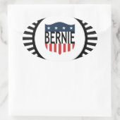 BERNIEの星とストライプ 楕円形シール (バッグ)