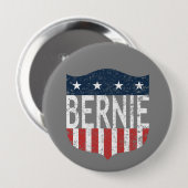 BERNIEの星とストライプ 缶バッジ (正面&裏面)