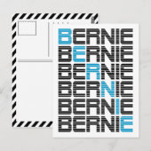 BERNIEサンダーステキストスタック ポストカード (正面/裏面)