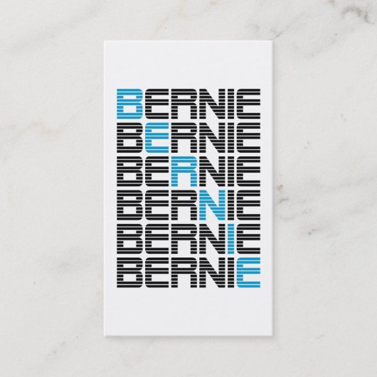 BERNIEサンダーステキストスタック 名刺 (正面)