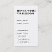 BERNIEサンダーステキストスタック 名刺 (裏面)